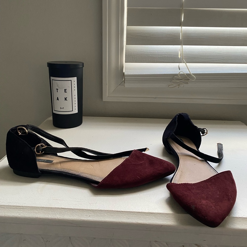 Suede flats